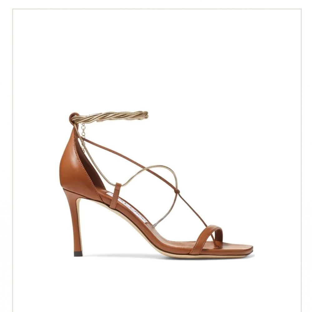 Jimmy Choo Tan Strappy Heels